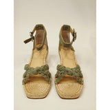 Vince Camuto Jadeya Olive Braided Espadrille Wedge Sandals
