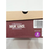 Muk Luks Walker Suede Lace-Up Hiker Boots in navy blue