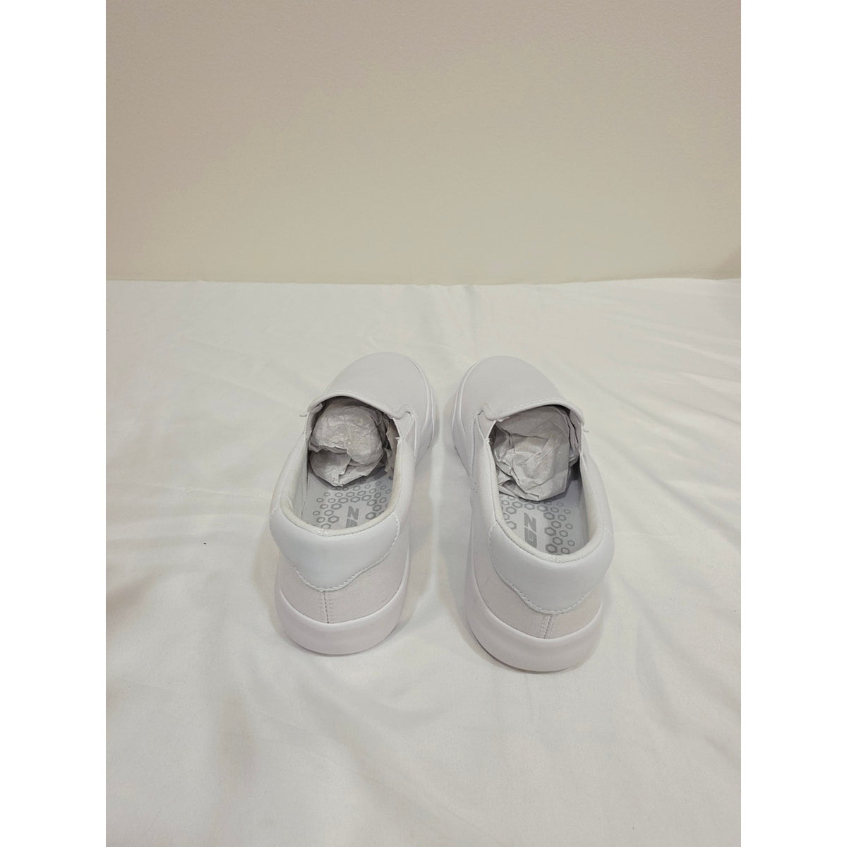 Lugz Clipper Wide White Canvas Slip-On Women's Flats