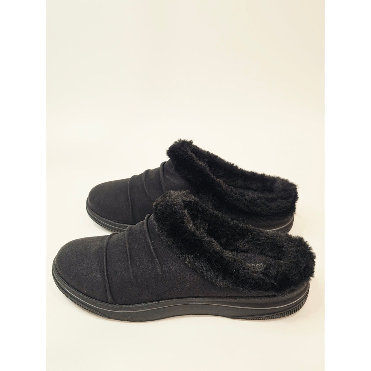 Clarks Cloudsteppers Breeze Willow Faux Fur Clogs Wide Size