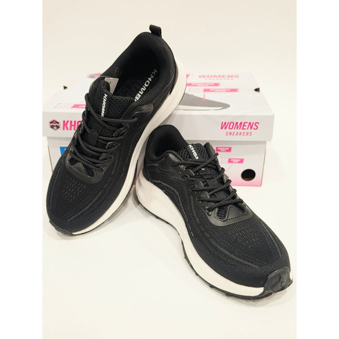 Khombu Patan Black and White Women's Sneakers