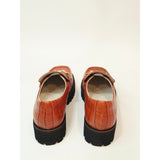 INTENTIONALLY BLANK HK-2 Croc Lug Croc-Embossed Loafers