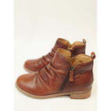 Earth Nadya Round Toe Ruched Casual Booties – Brown | 7.5W