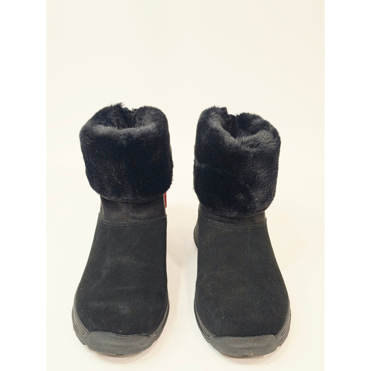 Muk Luks Ariel Water-Repellent Suede Winter Boots in black Wide Size
