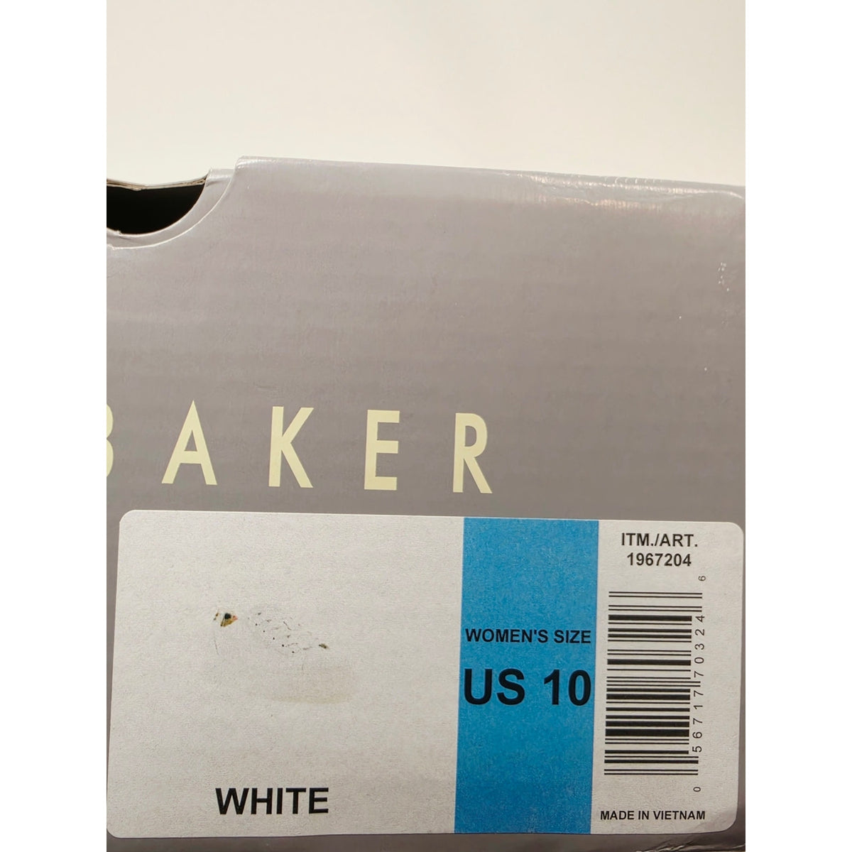 Ted Baker White Leather Sneakers with Floral Lining