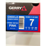 Gerry Choclo Blush Pink Platform Slide Sandals for Women