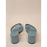 Katy Perry The Toolpiled Flower Sandal in Blue Block Heel Sandals Womens Size 7