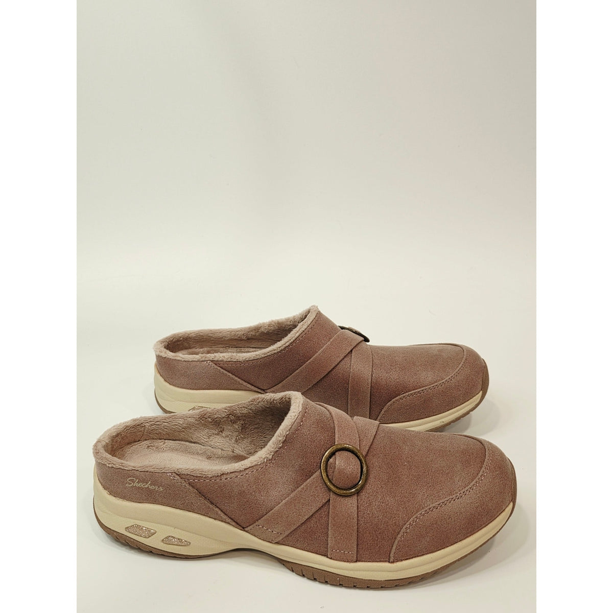 Skechers Women's Commute Time Cozy Slip-On Clog Mule - Mauve