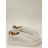 Ted Baker White Leather Sneakers with Floral Lining
