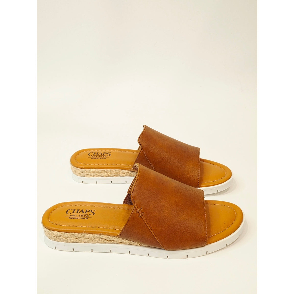 CHAPS Nerissa Women’s Slide Sandals – Tan