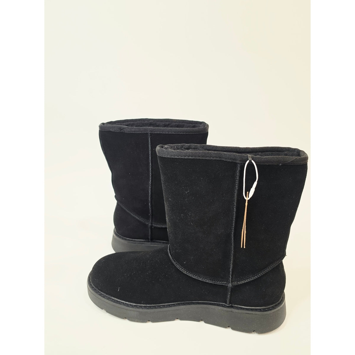 Skechers Keepsakes Cozy Black Suede Plush Lined Winter Boots