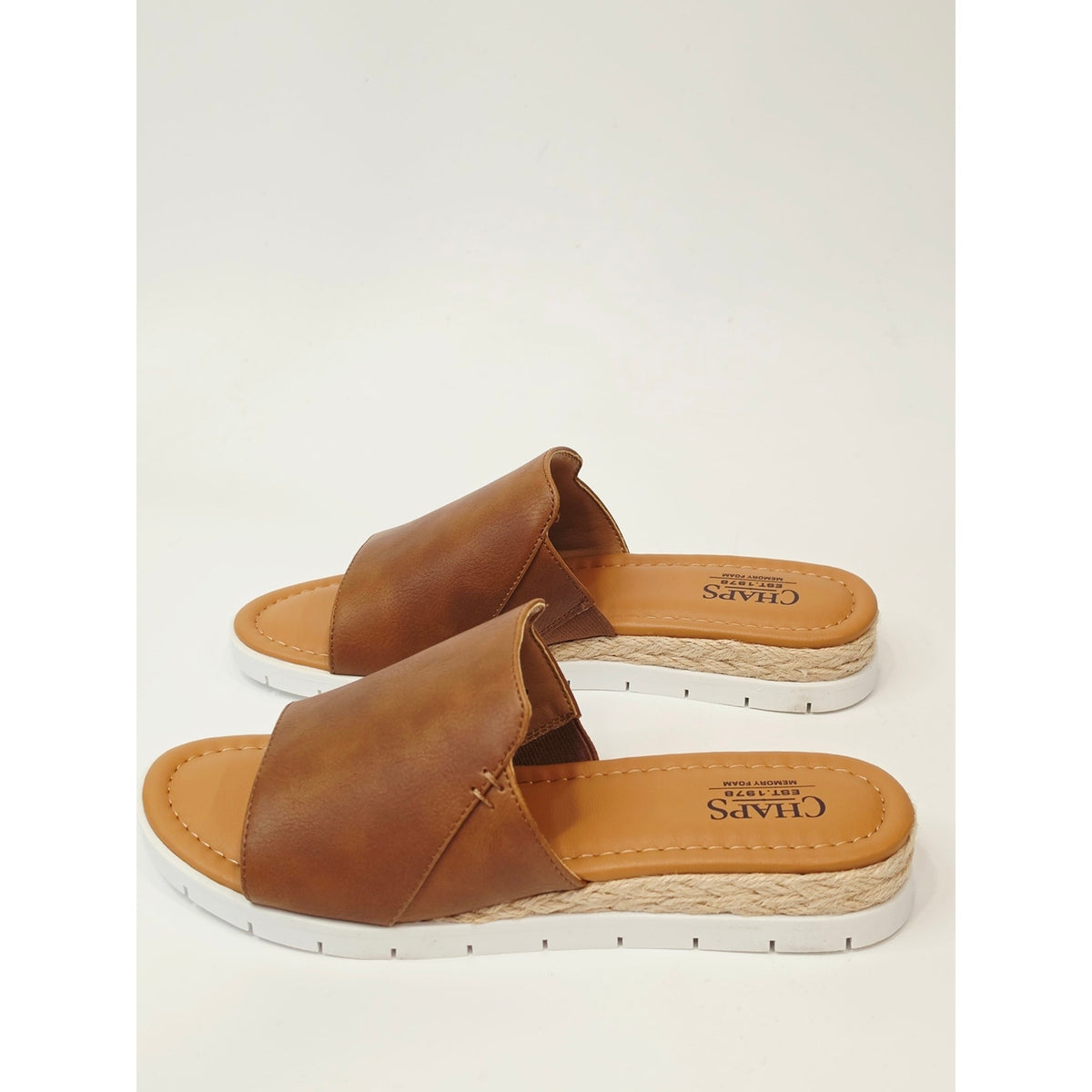 CHAPS Nerissa Women’s Slide Sandals – Tan