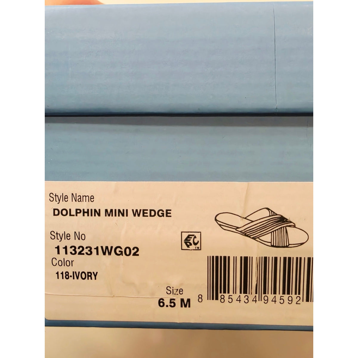 Jack Rogers Dolphin Mini Wedge Women's Ivory Braided Slide Sandals