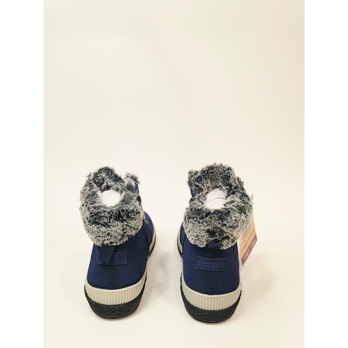 Muk Luks Walker Suede Lace-Up Hiker Boots in navy blue