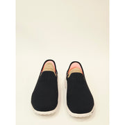 Skechers Go Walk Travel Tahiti Sunsumet Slip-On Knit Sneakers in Black
