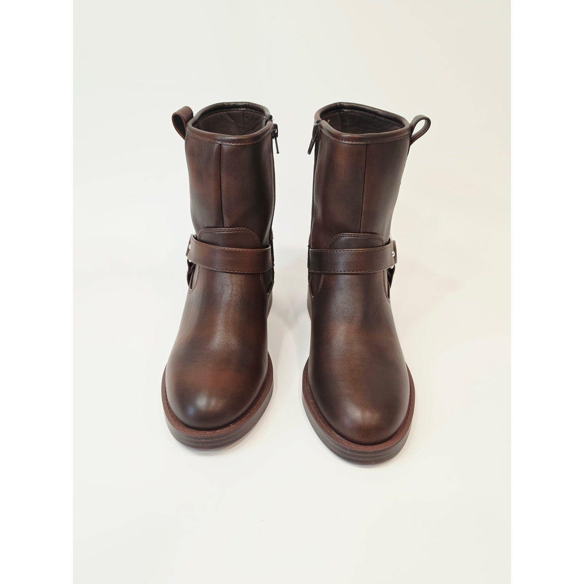 DV by Dolce Vita Pondo Moto Boots Women’s Brown Harness Mid-Calf Boots