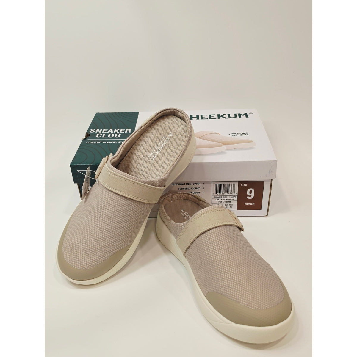 Staheekum Women's Slip-On Clog in Taupe