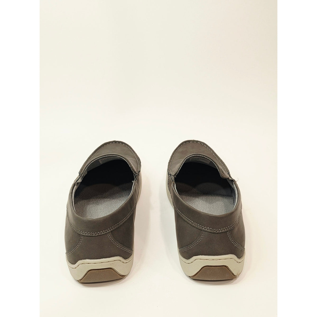 Izod Gray Seapoint Slip-On Loafers with Contrast Stitching