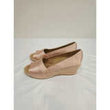 easy street Natural Jasper Peep-Toe Wedge Espadrilles