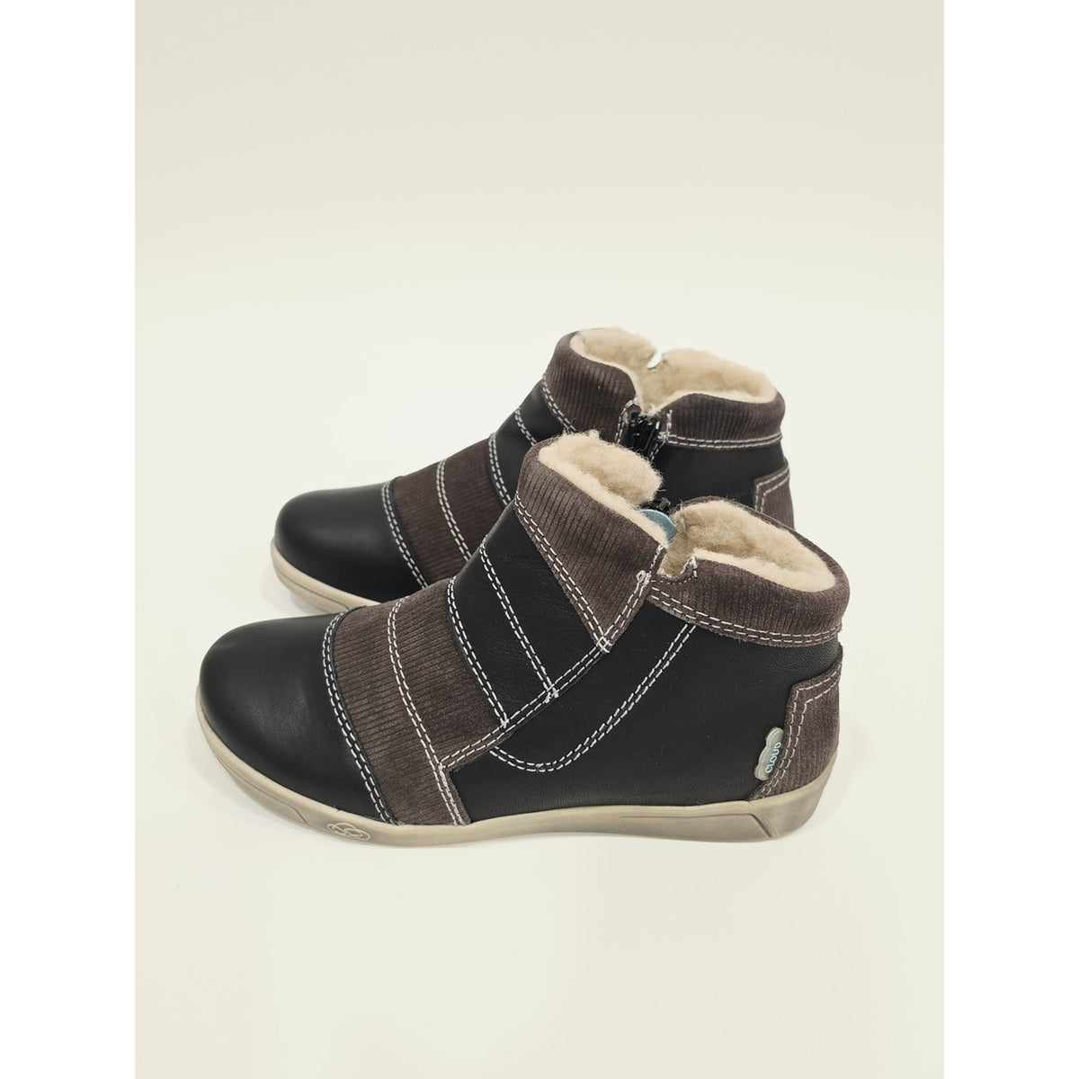 Cloud Footwear Aline Wool Lined  Ankle Booties in Black and Brown