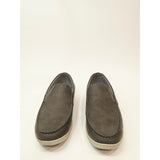 Izod Gray Seapoint Slip-On Loafers with Contrast Stitching