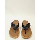Skechers Cali Arch Fit Beverlee Rare Blossom Sandals Black