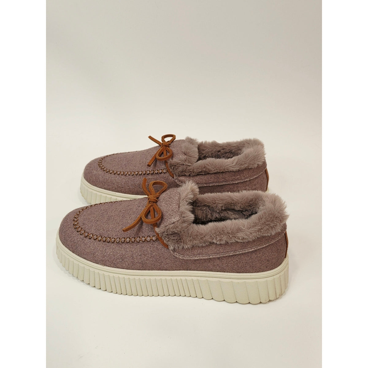 Skechers Women's Cozy Ojai Moccasin Slippers in Mauve