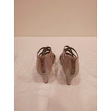 easy street Iridescent Natural Bee Strappy Heeled Sandals