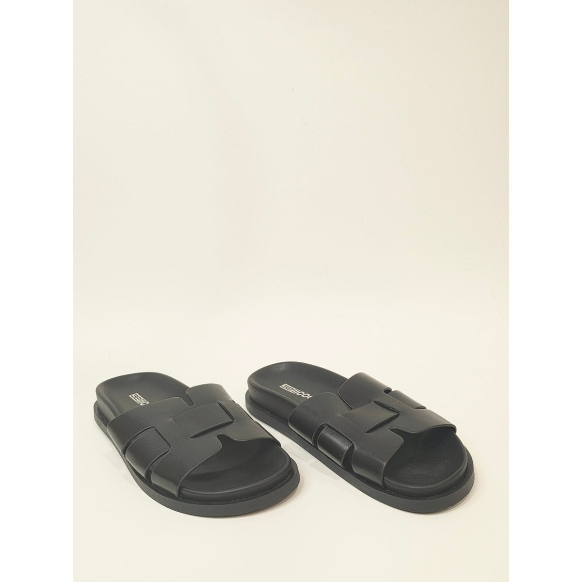 32 Degrees Cool H-Band Sandals Women’s Black Cushioned Slide Sandals