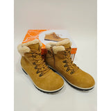 JSport Bluestone Tan Cozy Faux-Shearling Lace-Up Boots