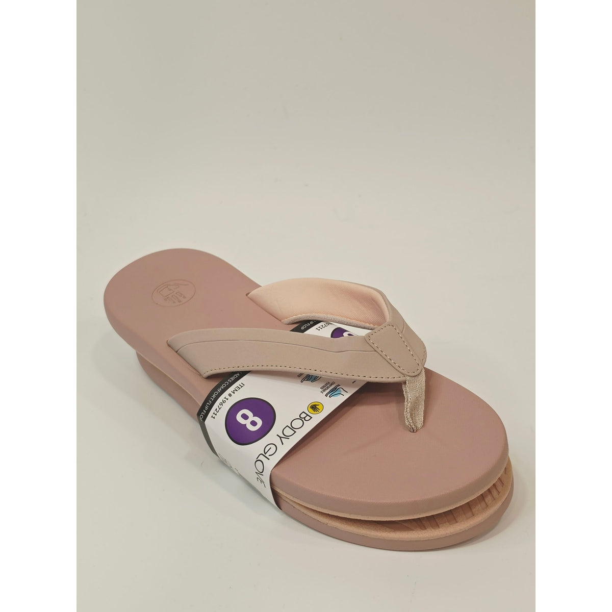 Body Glove Women’s Comfort Flip Flop Sandals – Blush Pink/Mauve