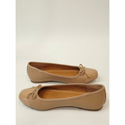DV Dolce Vita Moxy Women’s Café Ballet Flats with Patent Toe & Bow – Size 6